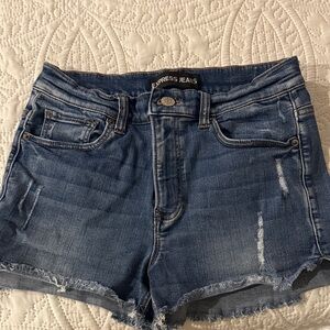 Express Women's Distressed Blue Jean Shorts